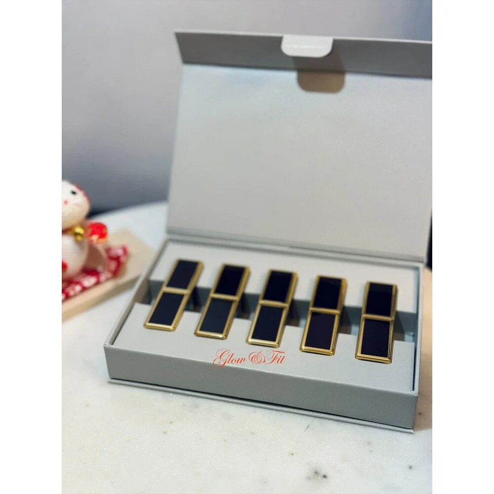 Tom Ford Lip Color Mini Deluxe 5 Piece Set- Color 04 16 80 03 01 New in Box